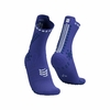 MEIA DE COMPRESSÃO PARA TRILHA V4 TRAIL (CANO MÉDIO) COMPRESSPORT UNISSEX AZUL