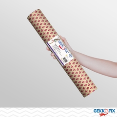 Lis Vermelho - 15m x 45cm - Adesivo Vinílico Gekkofix - Gekkofix