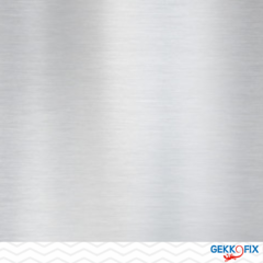 Aço Inox Prata - 1,5m x 45cm (Caixa com 6 rolos) - Adesivo Vinílico Gekkofix