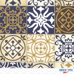 Azulejo Amarelo - 2m x 45cm (Caixa com 6 rolos) - Adesivo Vinílico Gekkofix - comprar online