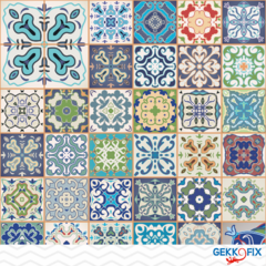 Azulejo Retalhos - 15m x 45cm - Adesivo Vinílico Gekkofix - comprar online