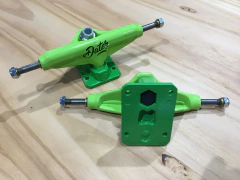 Juego de Trucks Dater mm verdes 139mm - tienda online