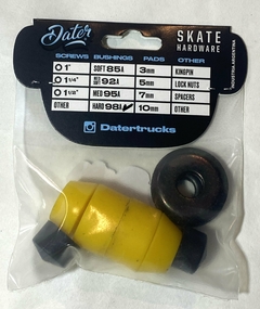 Bujes Dater con pivots dureza 98A, incluye pivots y arandelas para dos trucks en internet