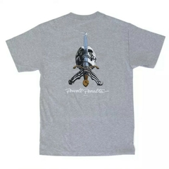 Remera Powell Peralta Triple skull sword gris en internet