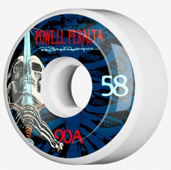 Ruedas de skate POWER PERALTA RAY RODRIGUEZ SKULL AND SWORD 58 mm 90A 4pk