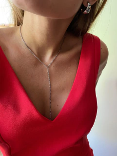 Colgante Cross chain (acero) - comprar online