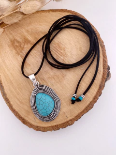 COLLAR EGIPTO turquesa - ALUMA ACCESORIOS