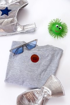 Remera manga Larga elastizada Gris en internet