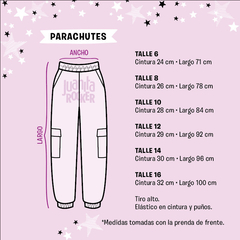 Pantalón PARACHUTE ROSA - SIN CAMBIO - Talle 16 - comprar online