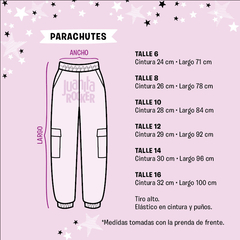 Pantalón PARACHUTE Turquesa Talle 6 - Juanita Rocker