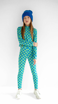 Legg Termica Mini Damero Green talle 14