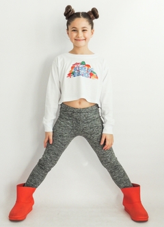 Remera Crop Manga Larga FUNGI - SIN CAMBIO -Talle 6 en internet