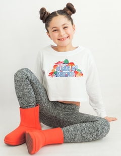 Remera Crop Manga Larga FUNGI - SIN CAMBIO -Talle 6 - comprar online