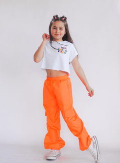 Parachute Naranja Mandarina Talle 8 - Juanita Rocker