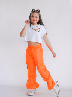 Parachute Naranja Mandarina Talle 16 - Juanita Rocker