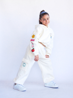Pant Cargo frisa Marfil Talle 10 SIN CAMBIO - comprar online