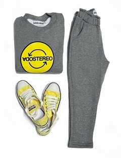 Jogging Frisa Gris - SIN CAMBIO - Talle 10