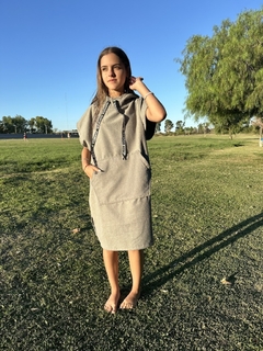 Poncho surf Gris acero Talle L