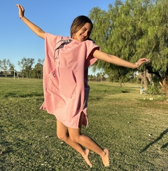 Poncho Surf Rosa Talle S