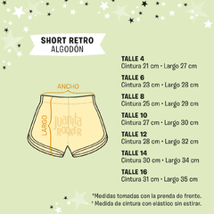 Short Retro Azul Talle 4 - comprar online