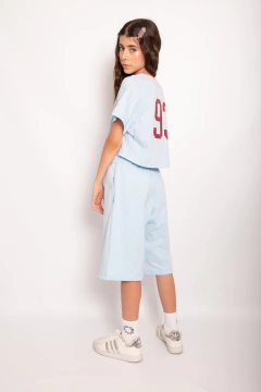 Bermuda baggy celeste talle 6 en internet