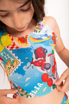 Conjunto top y biker italia talle 4 - Juanita Rocker