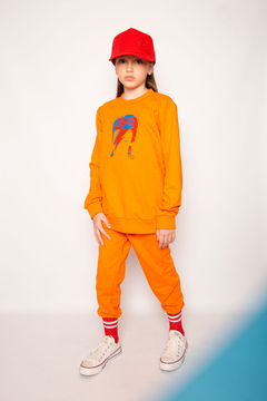 Jogger Rustico Naranja con Puño talle 4 - comprar online
