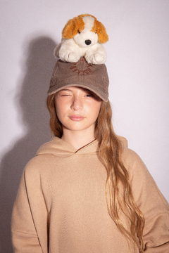 Gorra bordada 3D chocolate - comprar online