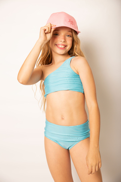 Bikini un hombro Turquesa talle 4 - Juanita Rocker