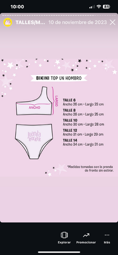 Imagen de Bikini un hombro Classic talle 4