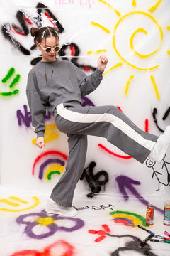Pant stranger gris waffle talle 8