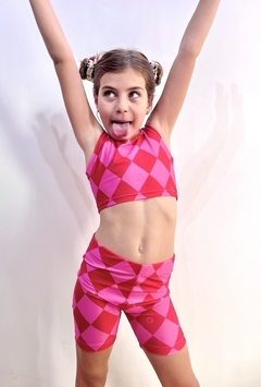 Conjunto top y bikers Rombo candy talle 16
