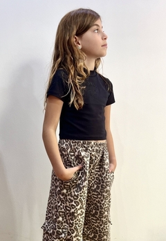 CropTop algodón y lycra negro talle 16 - comprar online