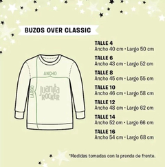 Buzo BASICO Frisa Azul Talle 12 - tienda online