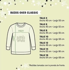 Buzo BASICO Frisa Gris Talle 6 - Juanita Rocker