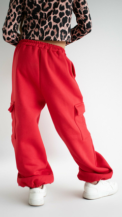 Pant Cargo Frisado Rojo talle 16 - SIN CAMBIO - comprar online