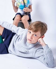 Buzo BASICO Frisa Gris Talle 12 - tienda online