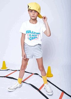 Remera BULLYING Blanca Talle 14 en internet