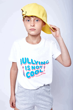 Remera BULLYING Blanca Talle 14
