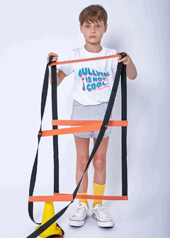Remera BULLYING Blanca Talle 12 - Juanita Rocker