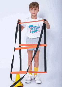 Remera BULLYING Blanca Talle 14 - Juanita Rocker