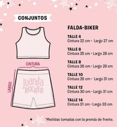 Conjunto falda bik y top sammy talle 12 en internet