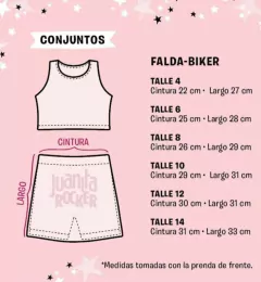 Conjunto falda bik y top sammy talle 4 en internet