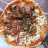 Pizza grande de mariscos
