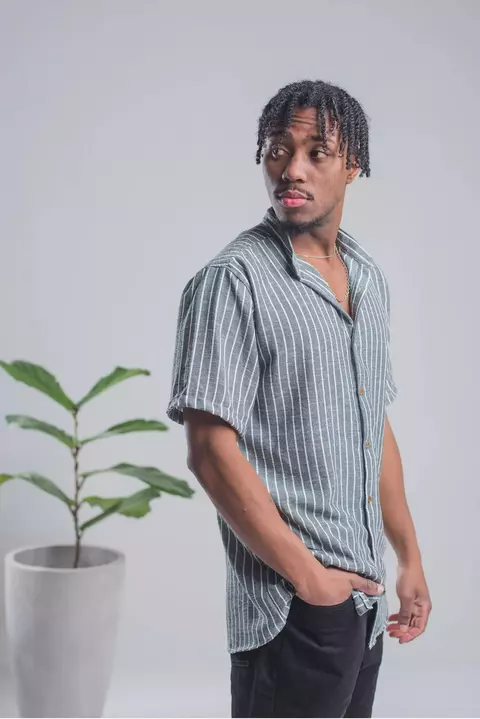 Camisa Lino Mao rayada