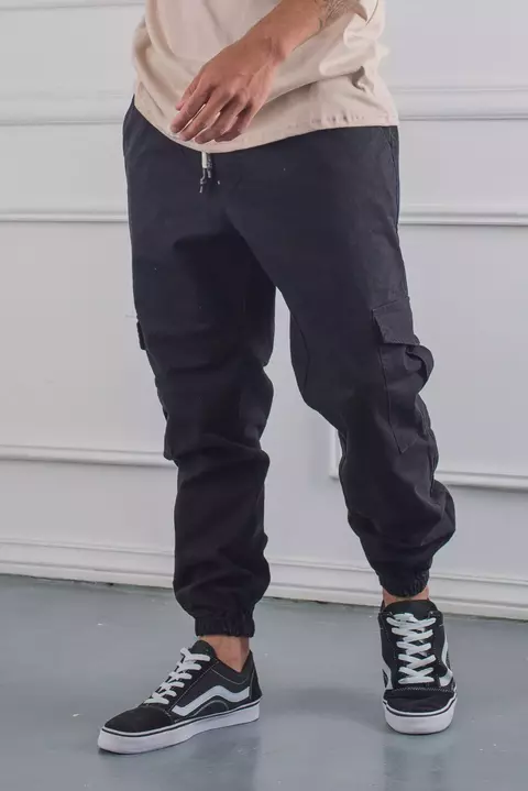 Jogger Gabardina Mom Cargo Rígido