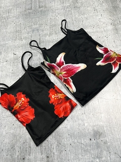 Top muscu floral paradise