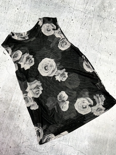 Musculosa tul roses