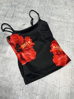 Top muscu floral paradise - Retro 