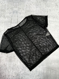 Remera crop tul